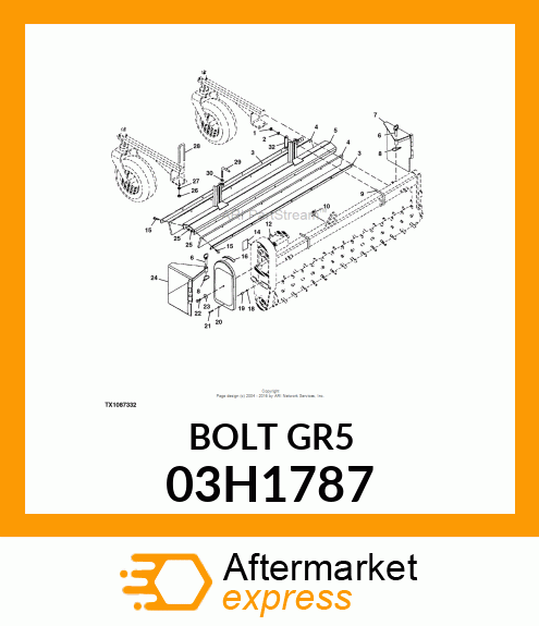 BOLT, ROUND HEAD SQUARE NECK 03H1787