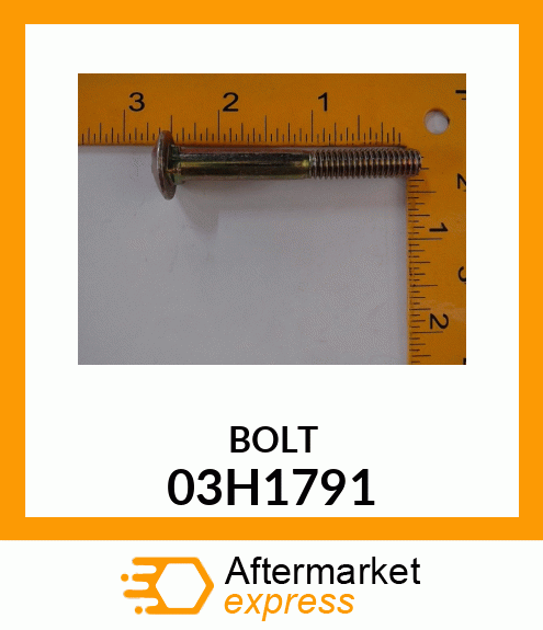 BOLT, ROUND HEAD SHORT SQUARE NECK 03H1791