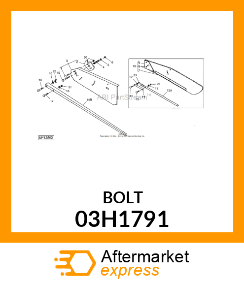 BOLT, ROUND HEAD SHORT SQUARE NECK 03H1791