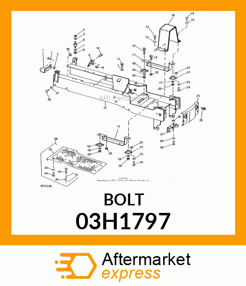 Spare part 03H1797 + BOLT