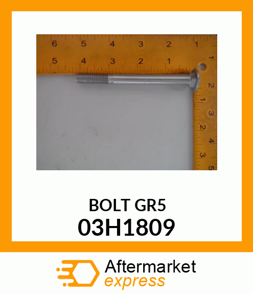 BOLT, ROUND HEAD SHORT SQUARE NECK 03H1809