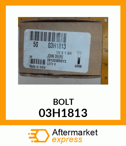 BOLT, ROUND HEAD SQUARE NECK 03H1813