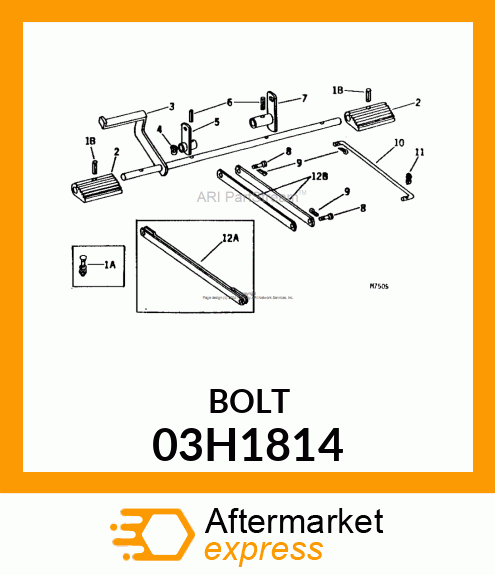 BOLT, ROUND HEAD SQUARE NECK 03H1814