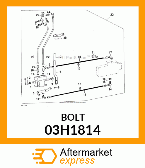 BOLT, ROUND HEAD SQUARE NECK 03H1814