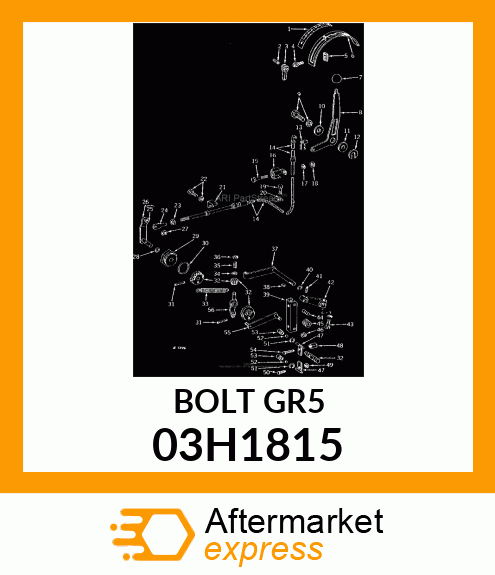 BOLT, ROUND HEAD SQUARE NECK 03H1815