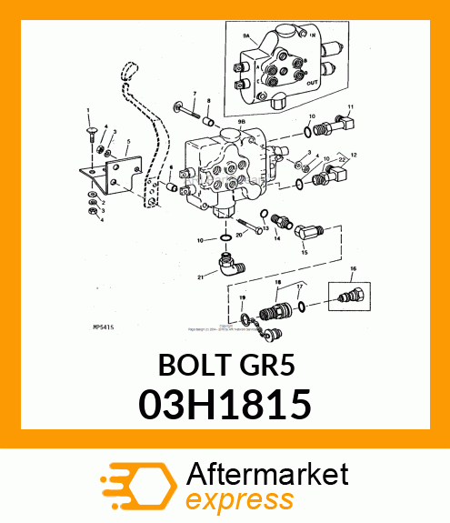 BOLT, ROUND HEAD SQUARE NECK 03H1815