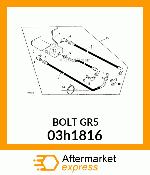 BOLT, ROUND HEAD SQUARE NECK 03h1816