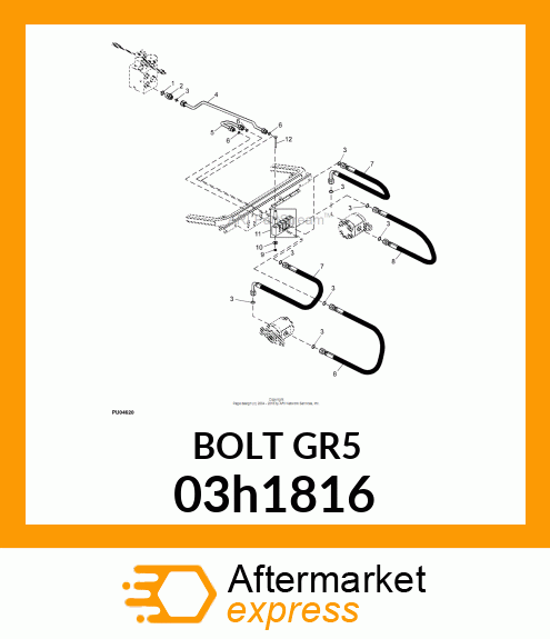 BOLT, ROUND HEAD SQUARE NECK 03h1816