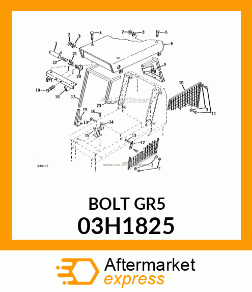 BOLT, ROUND HEAD SQUARE NECK 03H1825