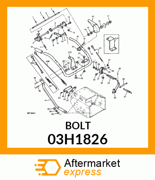 BOLT, ROUND HEAD SQUARE NECK 03H1826