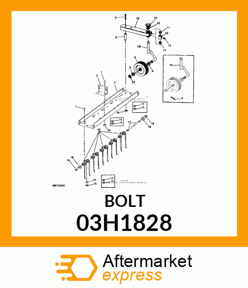 BOLT, ROUND HEAD SQUARE NECK 03H1828