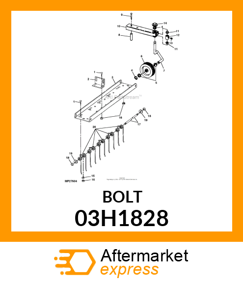 BOLT, ROUND HEAD SQUARE NECK 03H1828