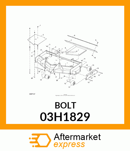 BOLT, ROUND HEAD SQUARE NECK 03H1829