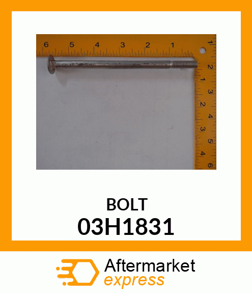 BOLT, ROUND HEAD SQUARE NECK 03H1831