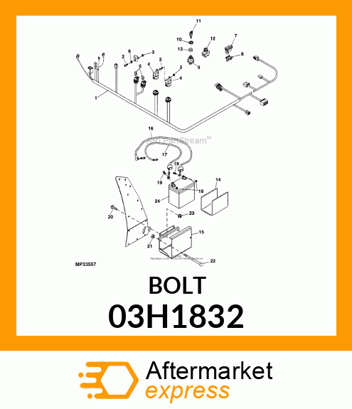 BOLT, ROUND HEAD SQUARE NECK 03H1832