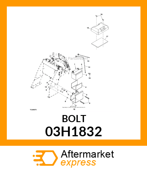 BOLT, ROUND HEAD SQUARE NECK 03H1832