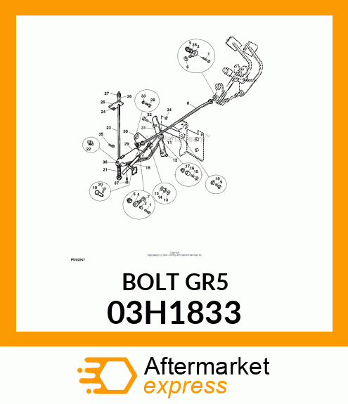 BOLT, ROUND HEAD SQUARE NECK 03H1833