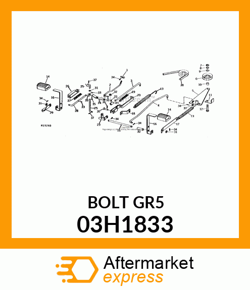 BOLT, ROUND HEAD SQUARE NECK 03H1833