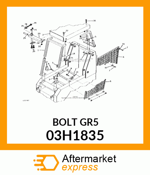 BOLT, ROUND HEAD SQUARE NECK 03H1835