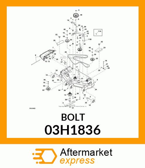 BOLT, ROUND HEAD SQUARE NECK 03H1836