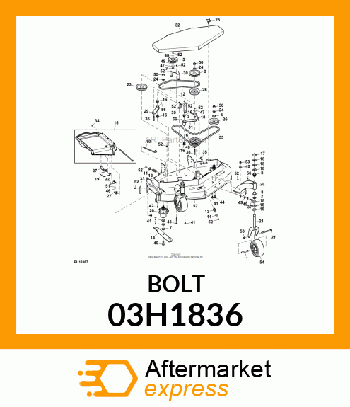 BOLT, ROUND HEAD SQUARE NECK 03H1836