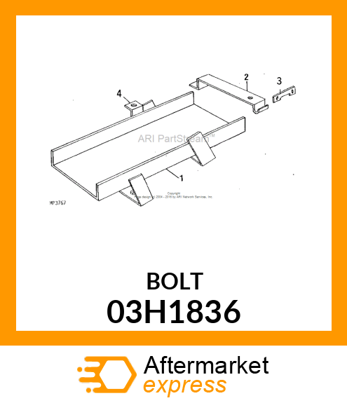 BOLT, ROUND HEAD SQUARE NECK 03H1836