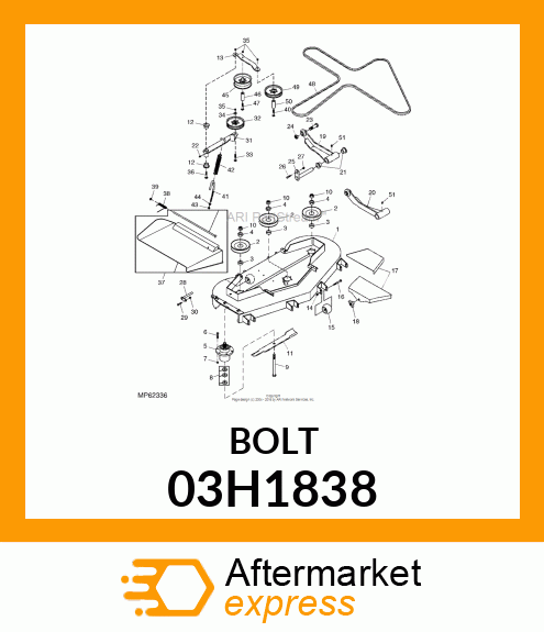 BOLT, ROUND HEAD SQUARE NECK 03H1838