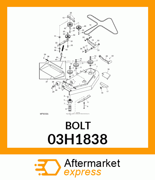 BOLT, ROUND HEAD SQUARE NECK 03H1838