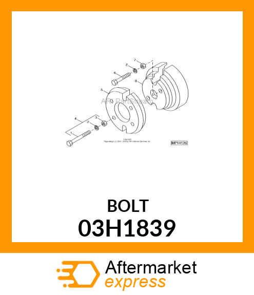 BOLT, ROUND HEAD SQUARE NECK 03H1839