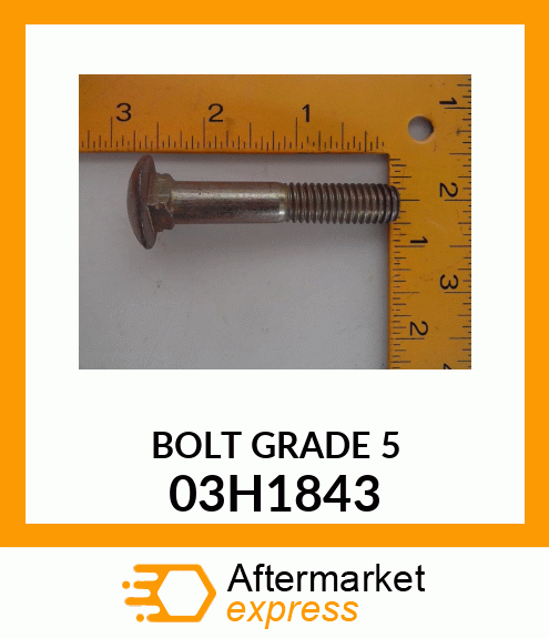 BOLT, ROUND HEAD SQUARE NECK 03H1843