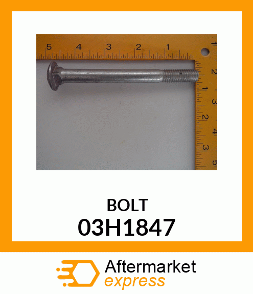 BOLT, ROUND HEAD SQUARE NECK 03H1847