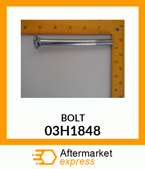 BOLT, ROUND HEAD SQUARE NECK 03H1848