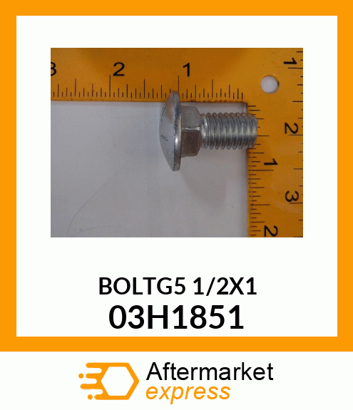 BOLT, ROUND HEAD SQUARE NECK 03H1851