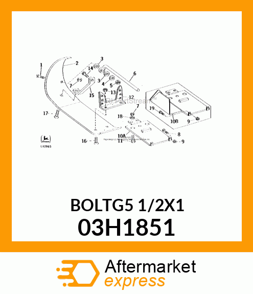 BOLT, ROUND HEAD SQUARE NECK 03H1851