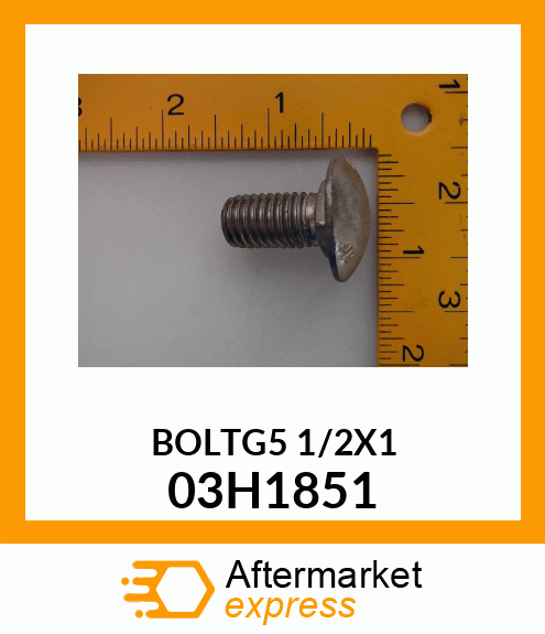 BOLT, ROUND HEAD SQUARE NECK 03H1851