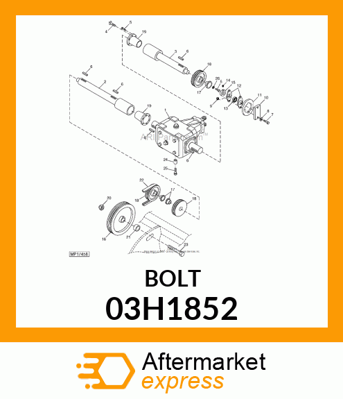 BOLT, ROUND HEAD SQUARE NECK 03H1852