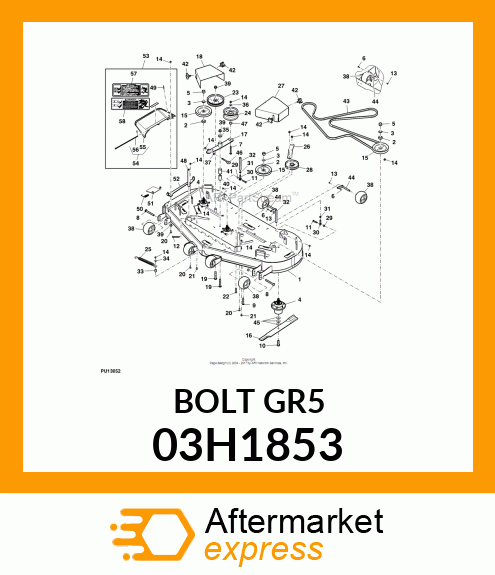 BOLT, ROUND HEAD SQUARE NECK 03H1853