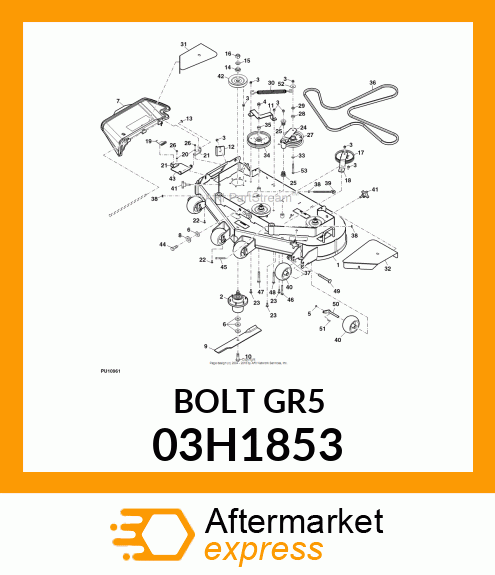 BOLT, ROUND HEAD SQUARE NECK 03H1853