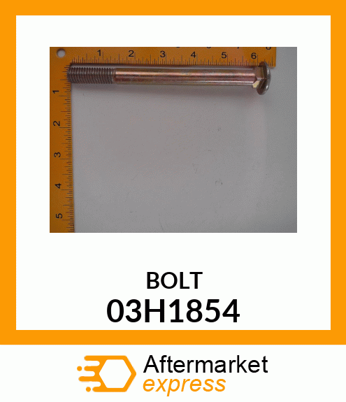 BOLT, ROUND HEAD SQUARE NECK 03H1854