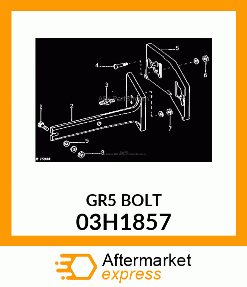 BOLT, ROUND HEAD SQUARE NECK 03H1857