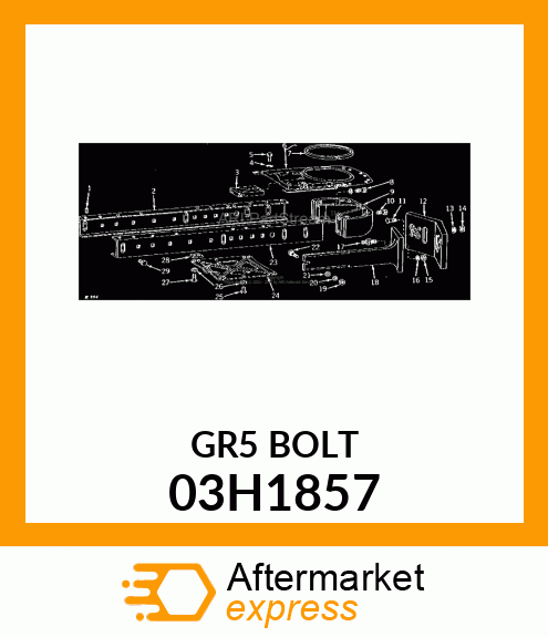 BOLT, ROUND HEAD SQUARE NECK 03H1857