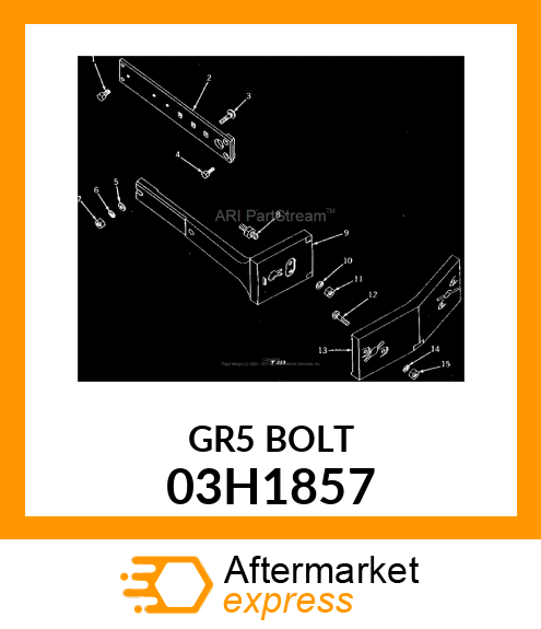 BOLT, ROUND HEAD SQUARE NECK 03H1857