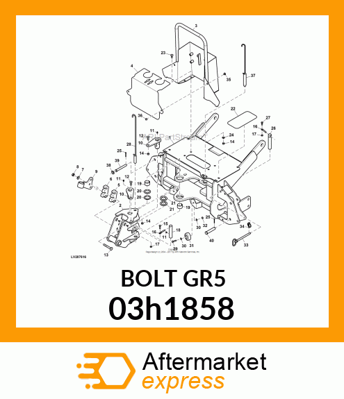 BOLT, ROUND HEAD SQUARE NECK 03h1858