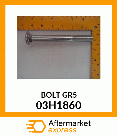 BOLT, ROUND HEAD SQUARE NECK 03H1860