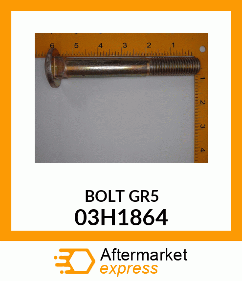 BOLT, ROUND HEAD SQUARE NECK 03H1864