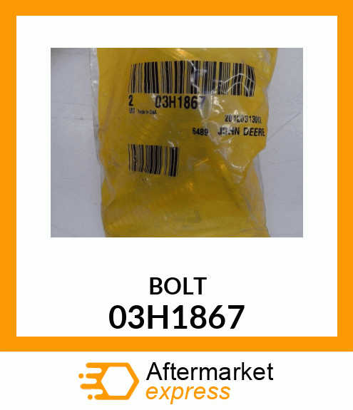 BOLT, ROUND HEAD SQUARE NECK 03H1867