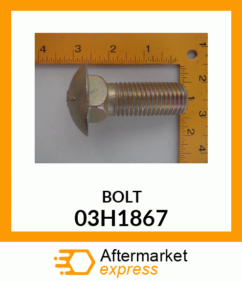 BOLT, ROUND HEAD SQUARE NECK 03H1867