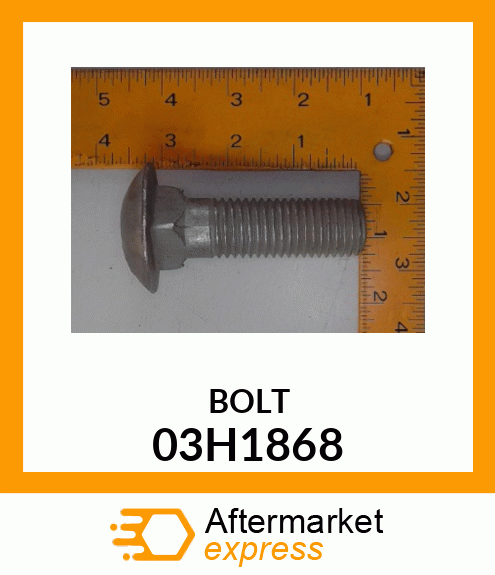 BOLT, ROUND HEAD SQUARE NECK 03H1868