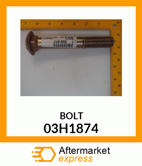 BOLT, ROUND HEAD SQUARE NECK 03H1874