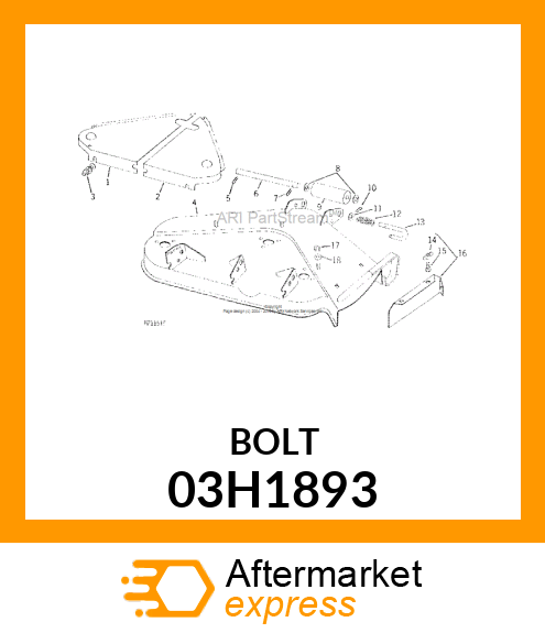 BOLT, ROUND HEAD SHORT SQUARE NECK 03H1893